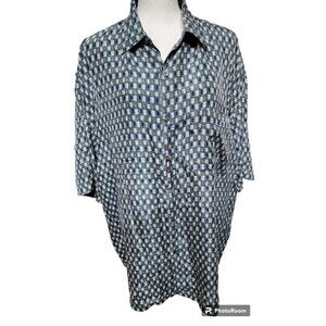 Porcini Silk Mens Shirt Size Large Soft Breathable Flowy